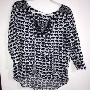 Crown & Ivy 3/4 sleeve shirt